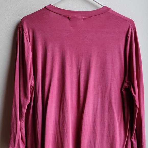 Cherish Mauve V-Neck Draped Jersey Size Medium - Picture 11 of 13